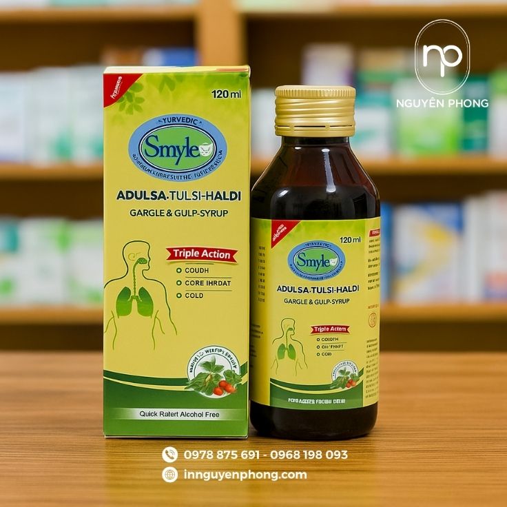 Mẫu hộp đựng siro chuẩn quy cách